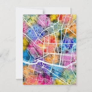 Postal Mapa de la Ciudad de México en Monterrey