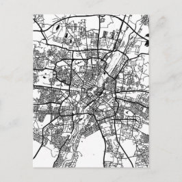Postal Mapa de la ciudad de Múnich Alemania
