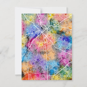 Postal Mapa de la ciudad de Nigeria