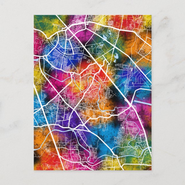 Postal Mapa de la ciudad de Pimpri-Chinchwad Maharashtra (Anverso)