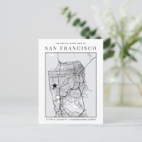Mapa de la ciudad de San Francisco + Marcador de u