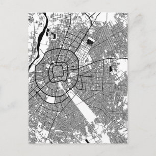 Postal Mapa de la ciudad de Santa Cruz de la Sierra Boliv