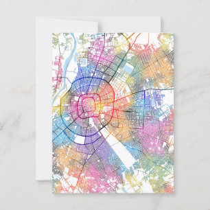 Postal Mapa de la ciudad de Santa Cruz de la Sierra Boliv