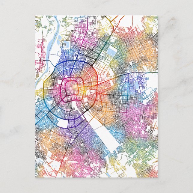 Postal Mapa de la ciudad de Santa Cruz de la Sierra Boliv (Anverso)