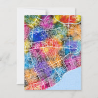 Mapa de la ciudad de Santo Domingo en República Do