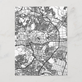 Postal Mapa de la ciudad de Sendai Japón