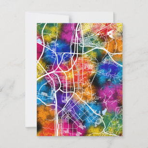 Postal Mapa de la ciudad de Seongnam-si