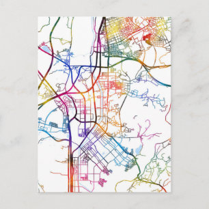 Postal Mapa de la ciudad de Seongnam-si Corea del Sur
