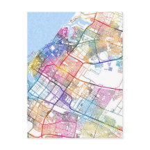 Mapa de la ciudad de Sharjah Emiratos Árabes Unido
