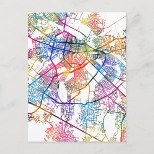 Postal Mapa de la ciudad de Sofía Bulgaria