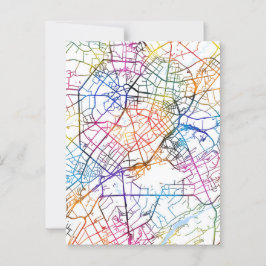 Postal Mapa de la ciudad de Taskent en Uzbekistán
