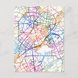 Postal Mapa de la ciudad de Taskent en Uzbekistán