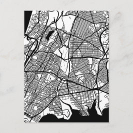 Postal Mapa de la ciudad del Bronx EE. UU.
