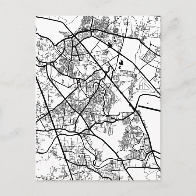 Postal Mapa de la ciudad Pimpri-Chinchwad Maharashtra (Anverso)