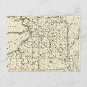 Postal Mapa de la compra de Morris en West Geneseo
