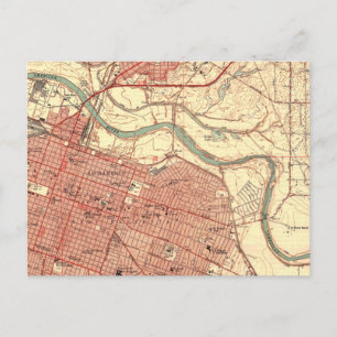 Postal Mapa de la cosecha de Sacramento California