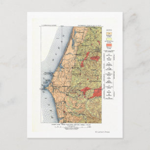 Postal Mapa de la encuesta geológica de EE.UU.
