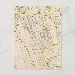 Postal Mapa de la isla de Rhode Providence 2