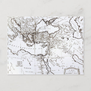 Postal Mapa de la parte oriental del Imperio Romano