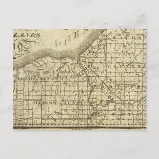 Postal Mapa de la Reserva Occidental (Anverso)