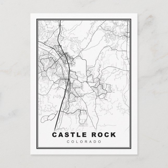 Postal Mapa de la Roca del Castillo (Anverso)