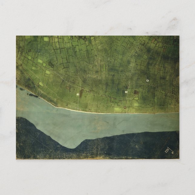 Postal Mapa de la Segunda Guerra Mundial de Utah Beach No (Anverso)