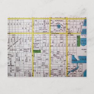 Postal Mapa de la vieja usanza de San Petersburgo