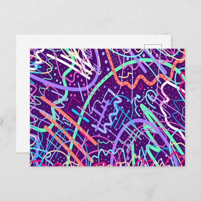 Postal Mapa de las estrellas (Anverso / Reverso)