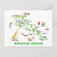 Mapa de las Islas Bahamas