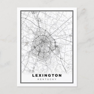 Postal Mapa de Lexington