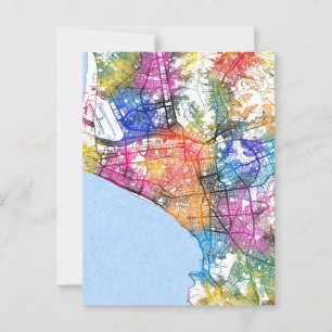 Postal Mapa de Lima Perú