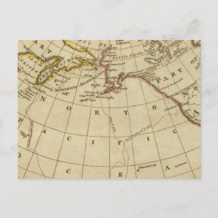 Postal Mapa de los descubrimientos hechos por Cook y Cler