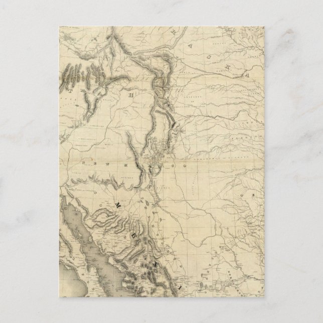 Postal Mapa De Los Estados Unidos 2 (Anverso)
