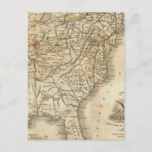 Postal Mapa De Los Estados Unidos 3