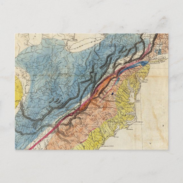 Postal Mapa de los Estados Unidos de América 3 (Anverso)