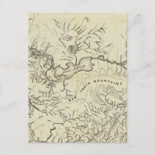 Postal Mapa De Los Nuevos Campos De Oro De Alaska