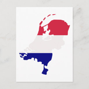 Postal Mapa de los Países Bajos