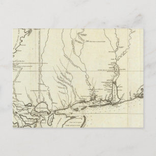 Postal Mapa de Louisiana