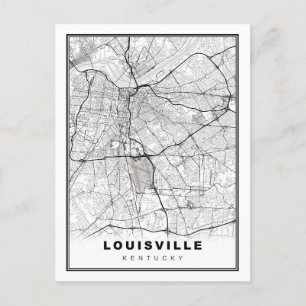 Postal Mapa de Louisville