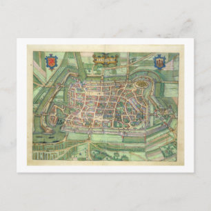 Postal mapa de Luneburg, de 'Civitates Orbis Terrarum' b