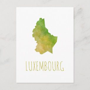Postal Mapa de Luxemburgo