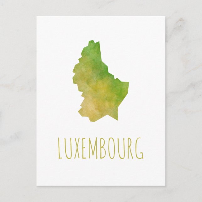 Postal Mapa de Luxemburgo (Anverso)