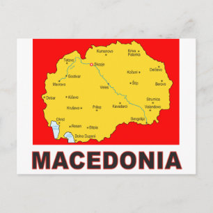 Postal Mapa de Macedonia