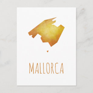 Postal Mapa de Mallorca