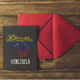 Postal Mapa de Mandala en Venezuela