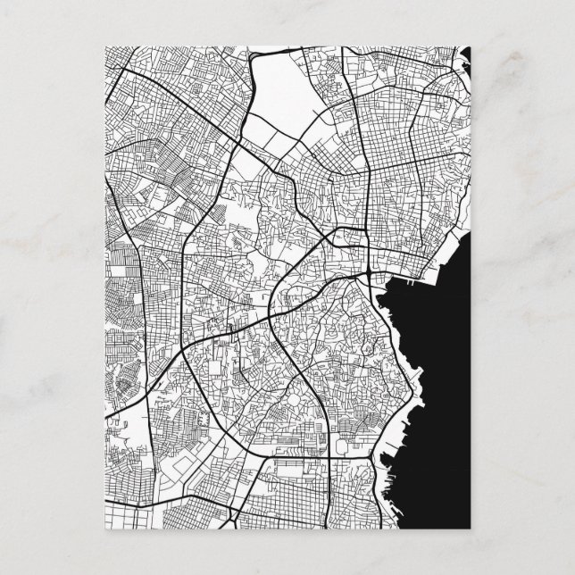 Postal Mapa de Maracaibo Venezuela (Anverso)