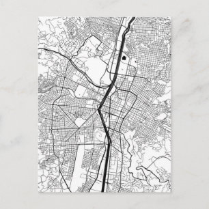 Postal Mapa de Medellín Colombia