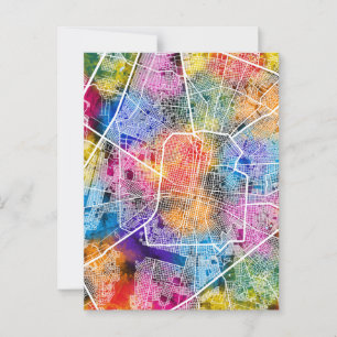 Postal Mapa de Mérida Ciudad de México