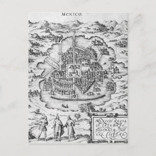 Postal Mapa de México