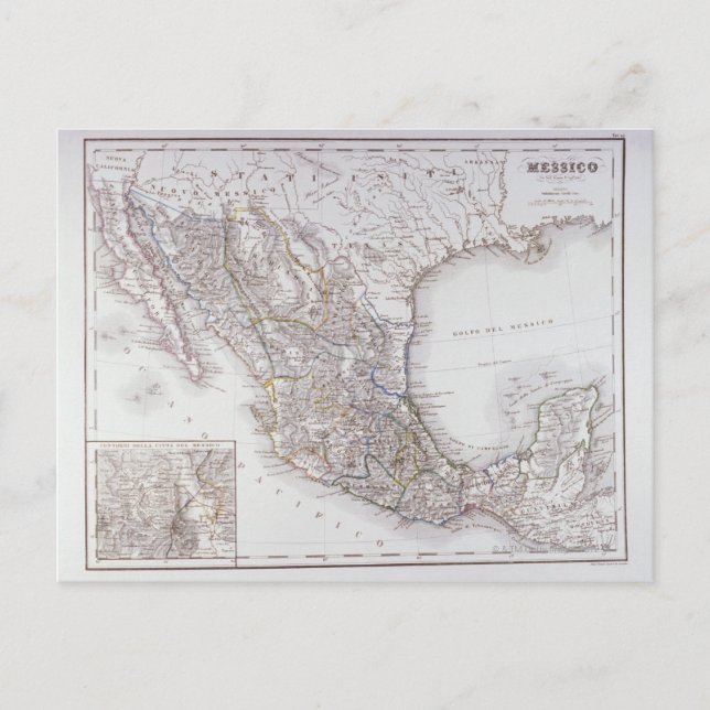 Postal Mapa de México 2 (Anverso)